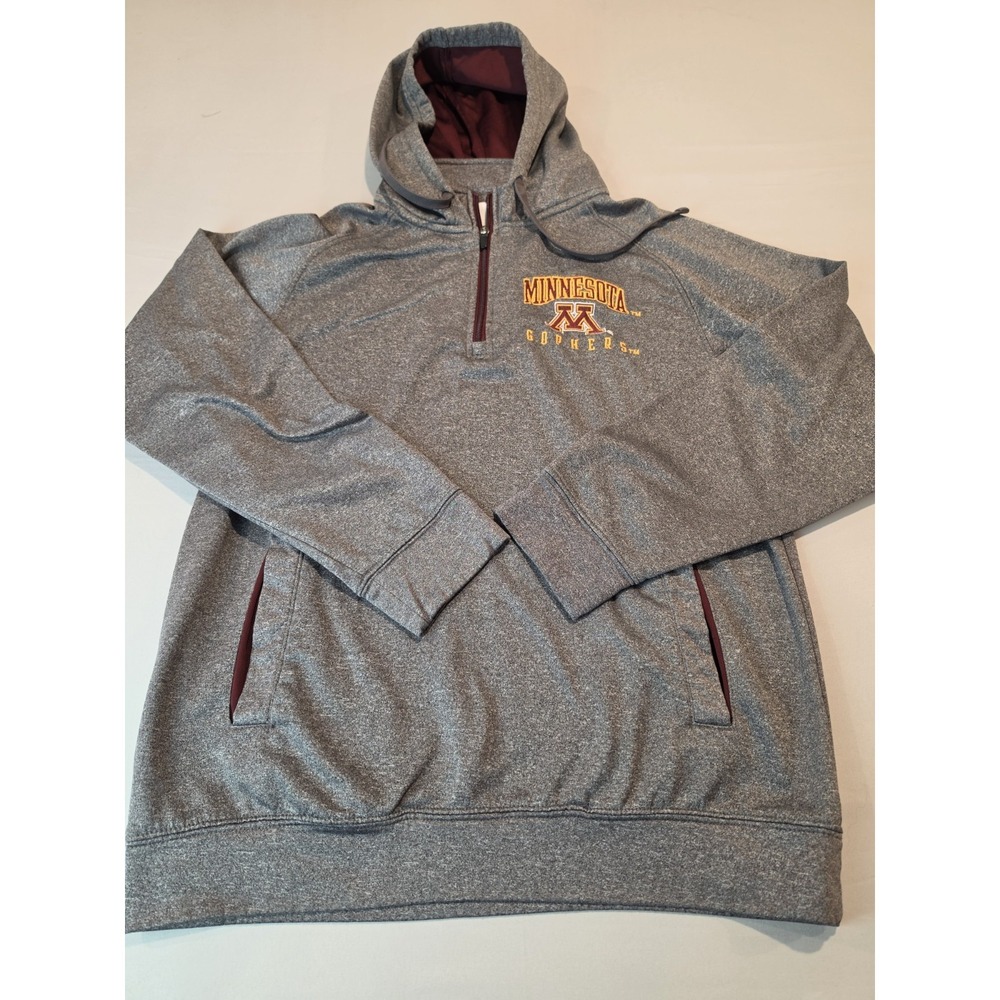 Minnesota Golden Gophers Champion Hooded 1/4 Zip Sweatshirt  Mens M